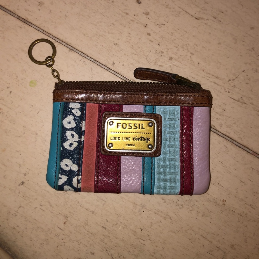 Fossil keychain card case